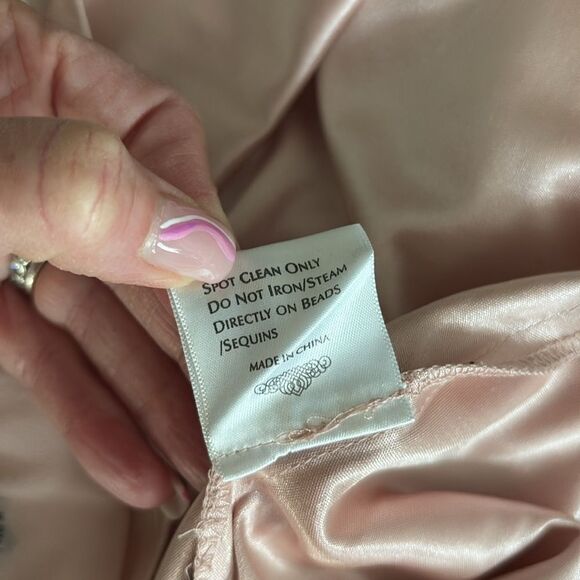 Sue Wong Walt Disney “Alice in Wonderland” 
Black & Rose Lace Trim Dress Size 6 - Picture 15 of 16